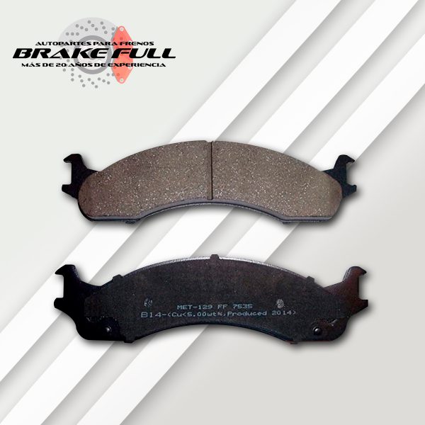 Pastillas Para Freno Ford 7535-d655 Semimetalica