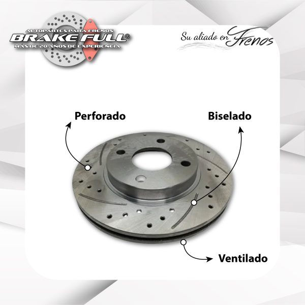 Disco de Freno Ford DI-0258-USA-5344 Perforado