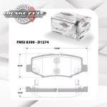 Pastilla de Freno Dodge / Jeep 8390 D1274